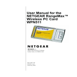 Netgear RANGEMAX WPN511 User's Manual