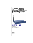 Netgear PROSAFE DGFV338 User's Manual