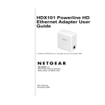 Netgear HDX101 User's Manual