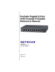 Netgear Modem FVS318G User's Manual