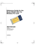 Netgear MA401 Reference Manual