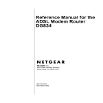 Netgear ADSL DG834 User's Manual