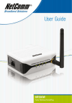 NetComm NP290W User's Manual