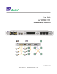 Net Optics Smart Filtering Appliance User's Manual