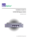 Net Optics 10/100/1000 User's Manual