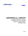 NEC UNIVERGE NEAX 2000 IPS User's Manual