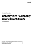 NEC NP-VE281 User's Manual