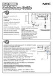 NEC NP-PH1000U User's Manual