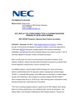 NEC NP-M322W User's Information Guide