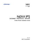 NEC NWA-008869-001 User's Manual