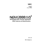 NEC IVS2 User's Manual