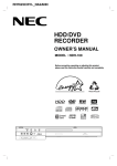 NEC NDH-160 User's Manual