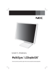 NEC MultiSync LCD1980SXI User's Manual