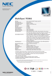 NEC MultiSync FE990 User's Manual