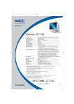 NEC MultiSync FE771SB User's Manual