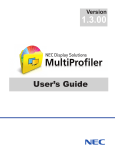 NEC MultiProfiler User's Guide