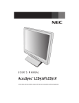 NEC LCD71V User's Manual