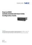 NEC Express5800/A2000 Configuration Guide
