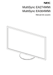 NEC EA274WMi-BK-SV User's Manual