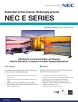 NEC E325 Brochure