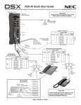 NEC DSX-40 User's Manual