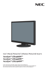 NEC AccuSync LCD194WXM User's Manual