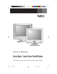 NEC AccuSync 500 User's Manual