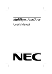 NEC A500 JC-1576VMB User's Manual