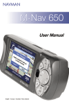 Navman M-Nav 650 User's Manual