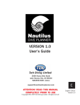 Nautilus DIVE PLANNER Version 1.0 User's Manual