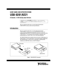 National Instruments USB-9201 User's Manual