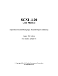 National Instruments SCXI-1120 User's Manual