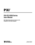 National Instruments PXI-PCI 8330 Series User's Manual