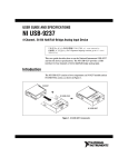 National Instruments NI USB-9237 User's Manual