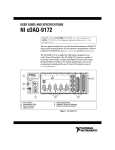 National Instruments NI cDAQ-9172 User's Manual