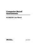 National Instruments NI 2590/2591 User's Manual