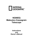 National Geographic NG90EQ User's Manual