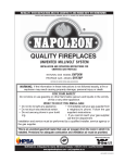 Napoleon Grills GVF36N User's Manual