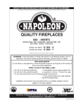 Napoleon Fireplaces GI 3600-P User's Manual