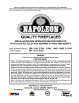 Napoleon Fireplaces EPA 1100 User's Manual