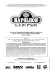 Napoleon Fireplaces 1600C-1 User's Manual