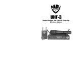 Nady Systems UHF3HTSYSMU2 User's Manual