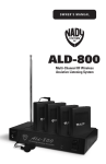 Nady Systems ALD-800 User's Manual