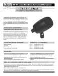 Nady Systems Microphone DM-90 User's Manual