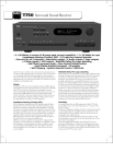 NAD Electronics Theater T750 User's Manual