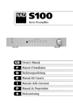 NAD Electronics Silver S100 User's Manual