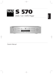 NAD Electronics S 570 User's Manual