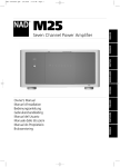 NAD Electronics M25 User's Manual