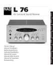 NAD Electronics L 76 User's Manual