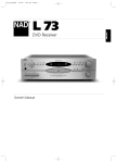 NAD Electronics L 73 User's Manual